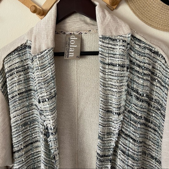 Anthropologie Dolan Twinkled Tweed Open Front Cardigan - Picture 2 of 6